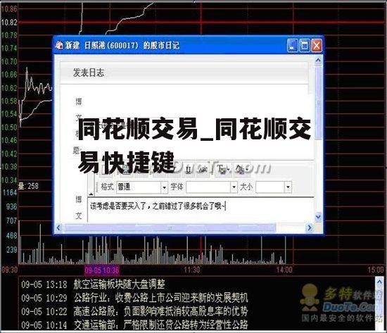 同花顺交易_同花顺交易快捷键