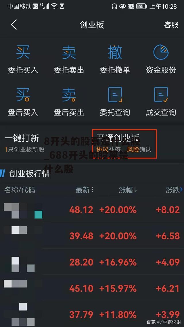 8开头的股票是什么股_688开头的股票是什么股