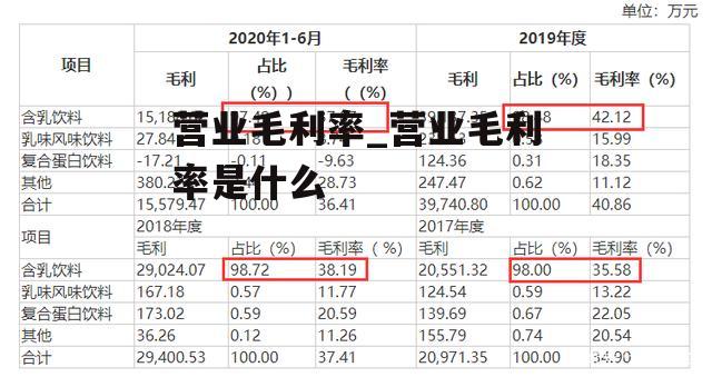 营业毛利率_营业毛利率是什么