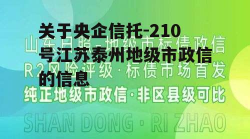 关于央企信托-210号江苏泰州地级市政信的信息