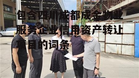 包含四川成都成金物业服务企业信用资产转让项目的词条