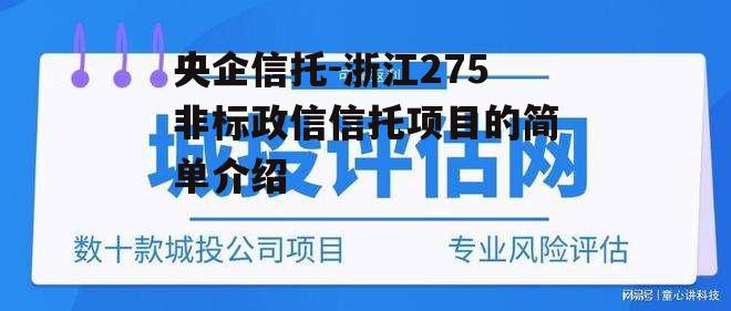 央企信托-浙江275非标政信信托项目的简单介绍