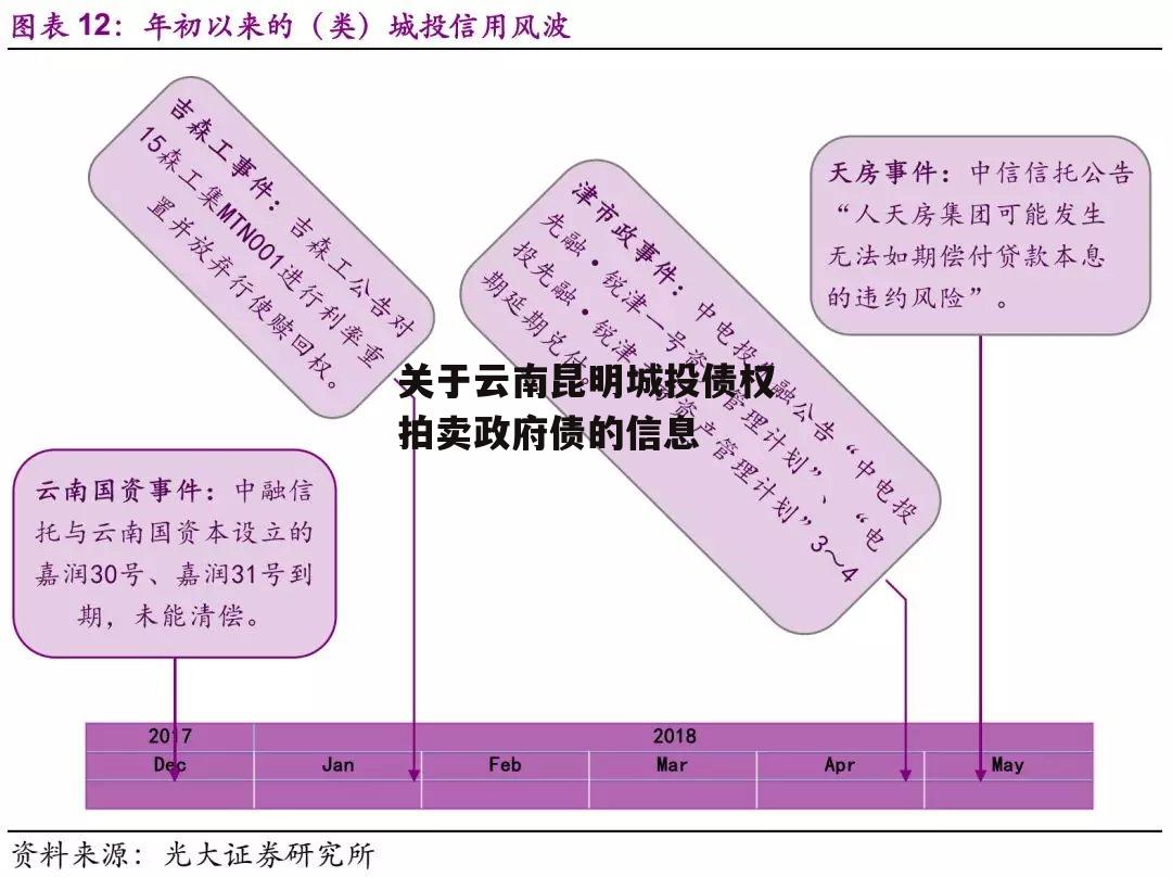 关于云南昆明城投债权拍卖政府债的信息