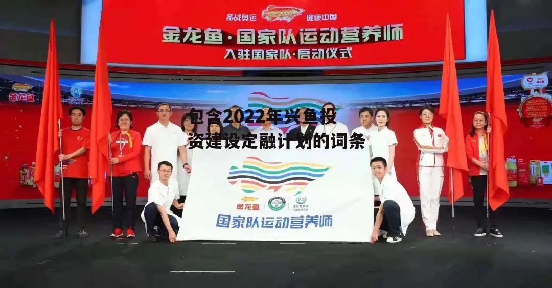 包含2022年兴鱼投资建设定融计划的词条