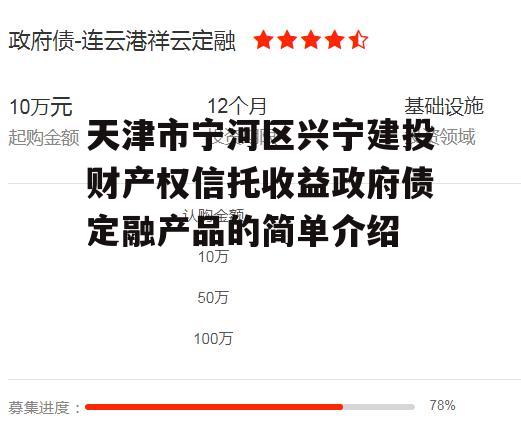 天津市宁河区兴宁建投财产权信托收益政府债定融产品的简单介绍