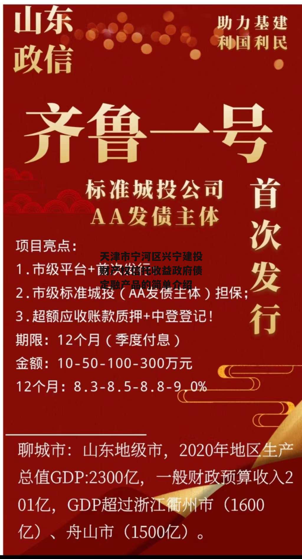 天津市宁河区兴宁建投财产权信托收益政府债定融产品的简单介绍