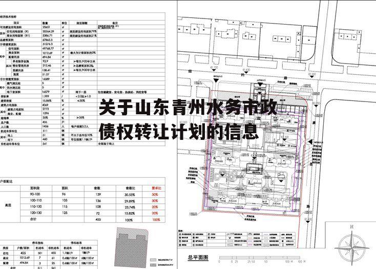 关于山东青州水务市政债权转让计划的信息