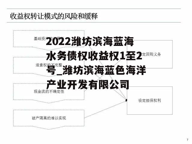 2022潍坊滨海蓝海水务债权收益权1至2号_潍坊滨海蓝色海洋产业开发有限公司