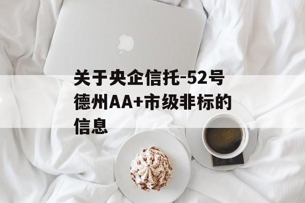 关于央企信托-52号德州AA+市级非标的信息