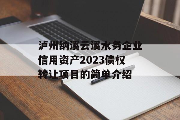 泸州纳溪云溪水务企业信用资产2023债权转让项目的简单介绍