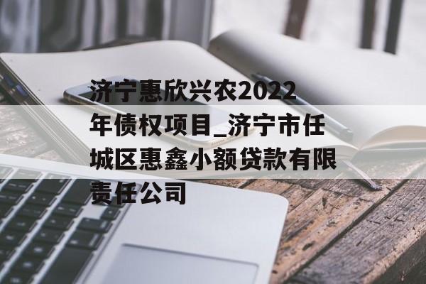 济宁惠欣兴农2022年债权项目_济宁市任城区惠鑫小额贷款有限责任公司