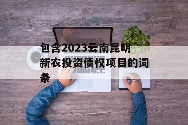 包含2023云南昆明新农投资债权项目的词条