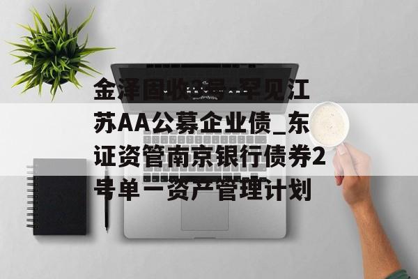 金泽固收3号-罕见江苏AA公募企业债_东证资管南京银行债券2号单一资产管理计划