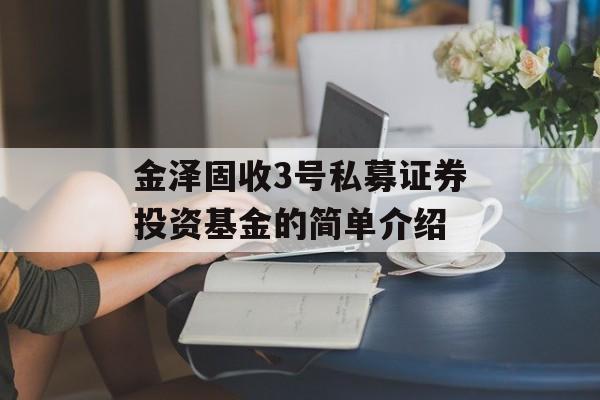 金泽固收3号私募证券投资基金的简单介绍