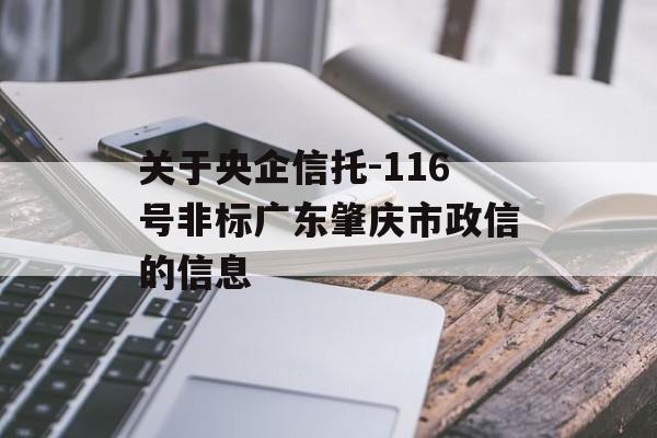 关于央企信托-116号非标广东肇庆市政信的信息