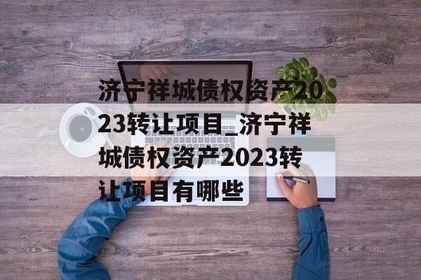 济宁祥城债权资产2023转让项目_济宁祥城债权资产2023转让项目有哪些