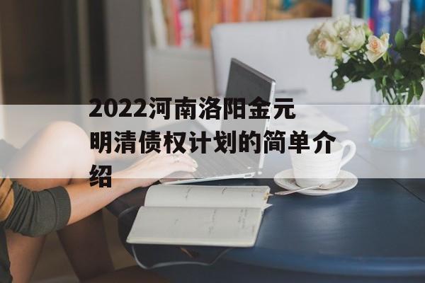 2022河南洛阳金元明清债权计划的简单介绍