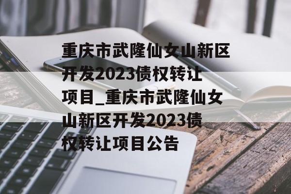 重庆市武隆仙女山新区开发2023债权转让项目_重庆市武隆仙女山新区开发2023债权转让项目公告