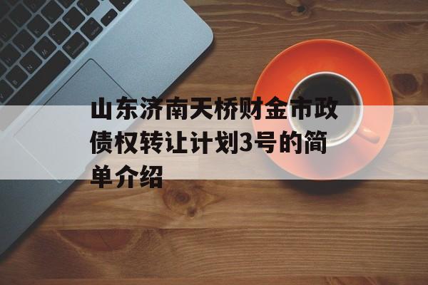 山东济南天桥财金市政债权转让计划3号的简单介绍