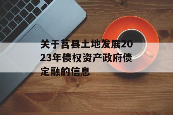 关于莒县土地发展2023年债权资产政府债定融的信息