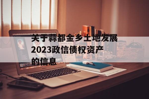 关于蒜都金乡土地发展2023政信债权资产的信息