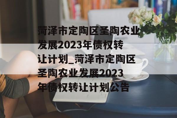 菏泽市定陶区圣陶农业发展2023年债权转让计划_菏泽市定陶区圣陶农业发展2023年债权转让计划公告