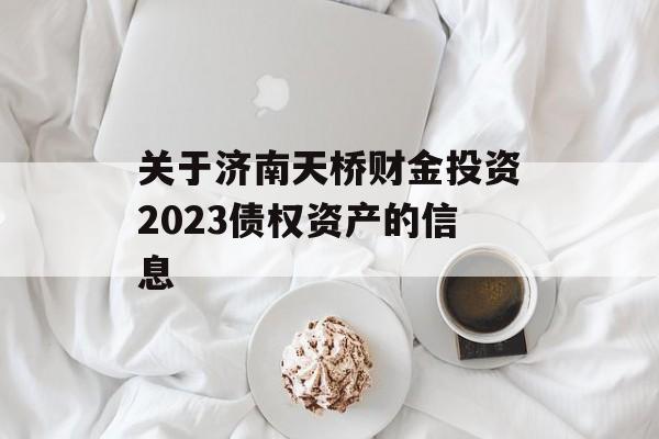 关于济南天桥财金投资2023债权资产的信息