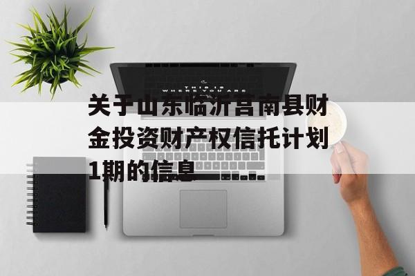 关于山东临沂莒南县财金投资财产权信托计划1期的信息