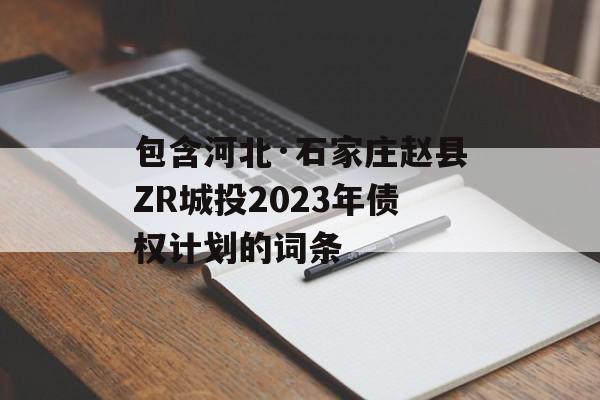 包含河北·石家庄赵县ZR城投2023年债权计划的词条