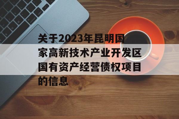 关于2023年昆明国家高新技术产业开发区国有资产经营债权项目的信息