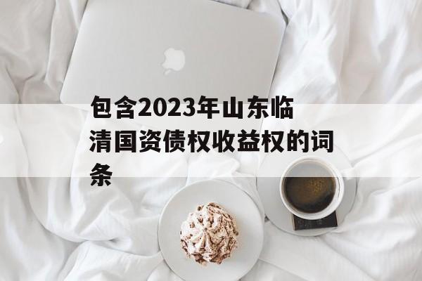 包含2023年山东临清国资债权收益权的词条