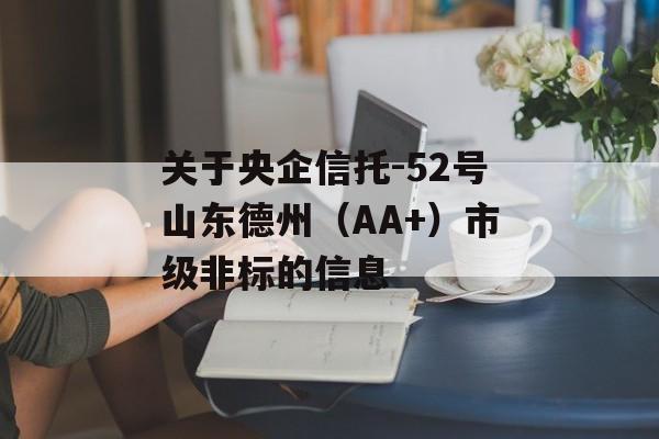 关于央企信托-52号山东德州（AA+）市级非标的信息