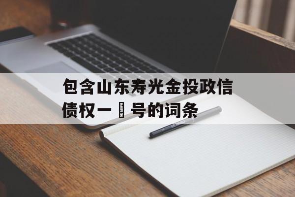 包含山东寿光金投政信债权一‬号的词条