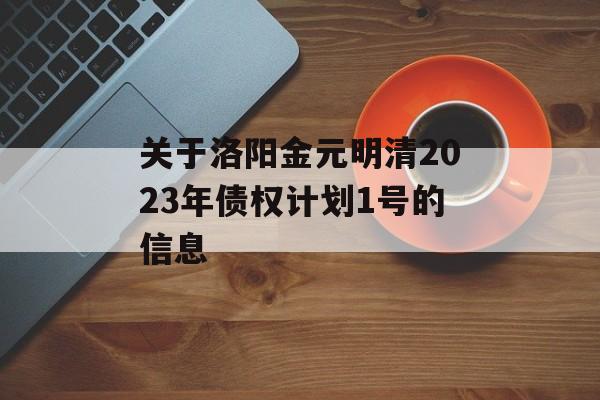 关于洛阳金元明清2023年债权计划1号的信息