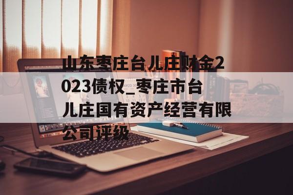 山东枣庄台儿庄财金2023债权_枣庄市台儿庄国有资产经营有限公司评级