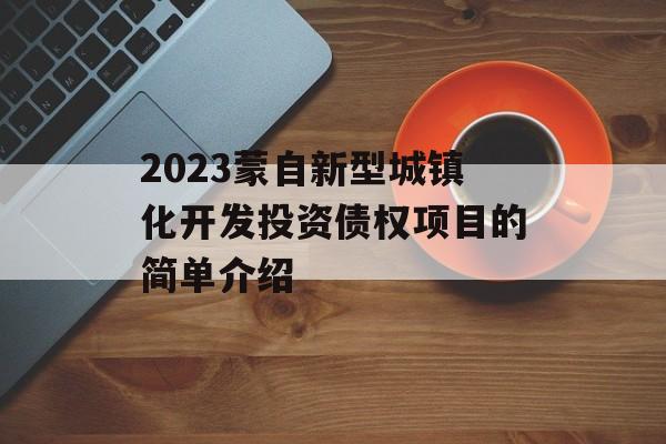 2023蒙自新型城镇化开发投资债权项目的简单介绍