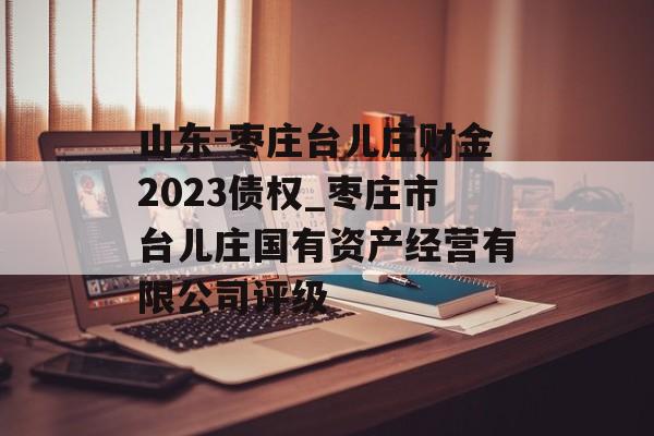 山东-枣庄台儿庄财金2023债权_枣庄市台儿庄国有资产经营有限公司评级