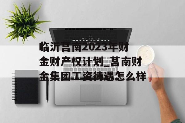 临沂莒南2023年财金财产权计划_莒南财金集团工资待遇怎么样