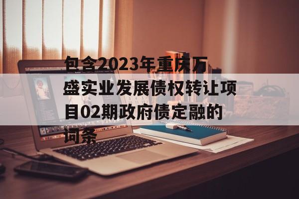 包含2023年重庆万盛实业发展债权转让项目02期政府债定融的词条