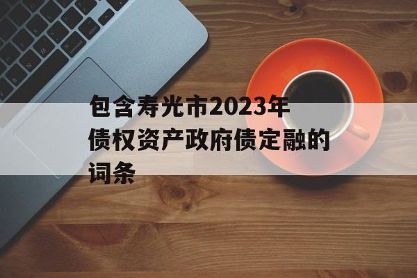 包含寿光市2023年债权资产政府债定融的词条