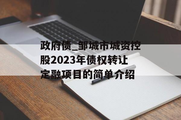 政府债_邹城市城资控股2023年债权转让定融项目的简单介绍