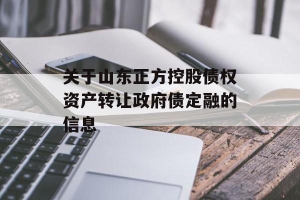 关于山东正方控股债权资产转让政府债定融的信息