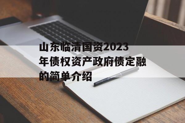 山东临清国资2023年债权资产政府债定融的简单介绍