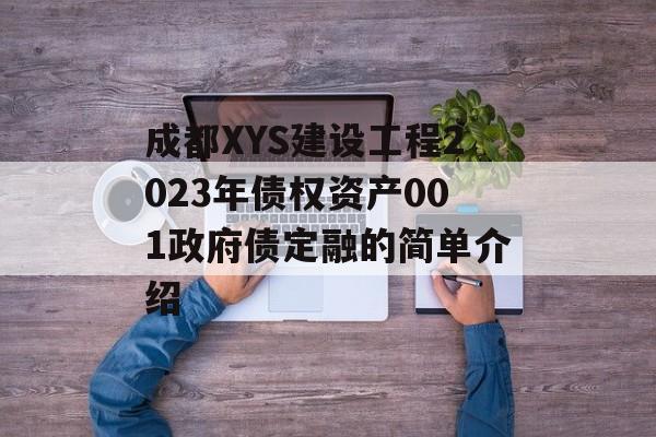 成都XYS建设工程2023年债权资产001政府债定融的简单介绍