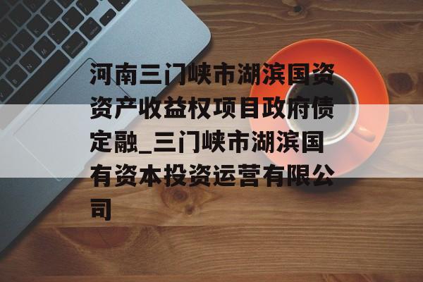 河南三门峡市湖滨国资资产收益权项目政府债定融_三门峡市湖滨国有资本投资运营有限公司