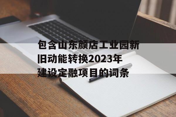 包含山东颜店工业园新旧动能转换2023年建设定融项目的词条