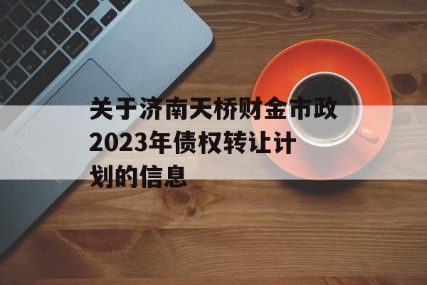 关于济南天桥财金市政2023年债权转让计划的信息