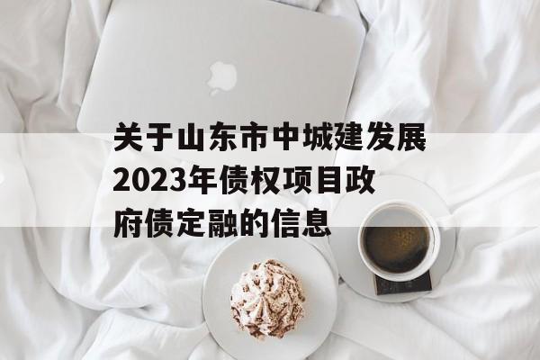 关于山东市中城建发展2023年债权项目政府债定融的信息