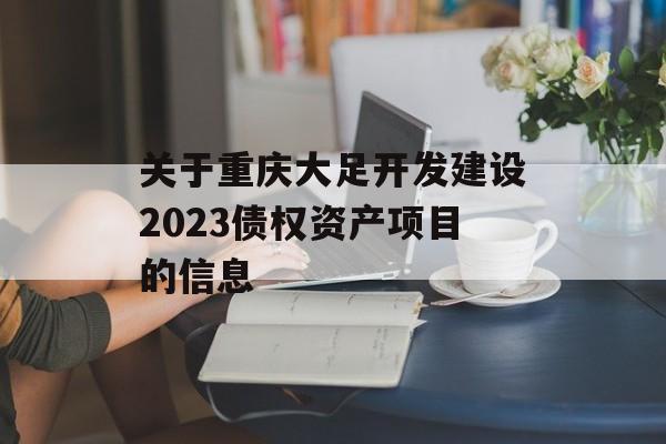 关于重庆大足开发建设2023债权资产项目的信息