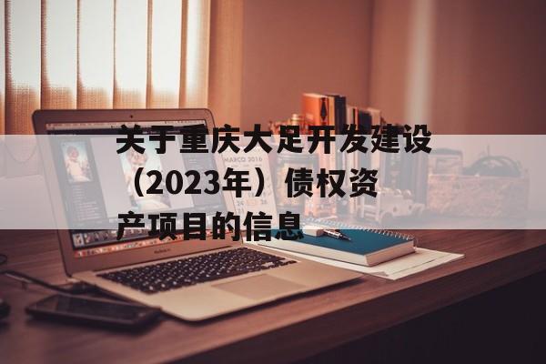 关于重庆大足开发建设（2023年）债权资产项目的信息